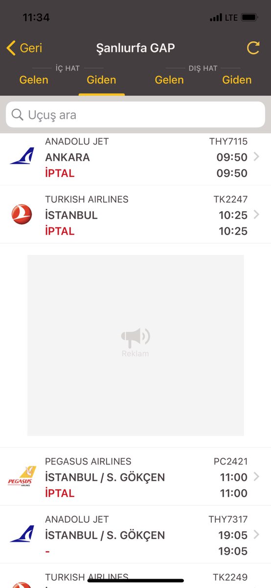 Urfa havalimanının kış boyunca kapalı kalması daha isabetli ve tasarruflu olur.Geçen haftaki iş seyahatimi sefer iptalinden dolayı bu haftaya erteledim ve bu hafta yine gidemedim.Bu şehir bunu haketmiyor ve sefer iptalleri şehrin ekonomisine büyük darbe vuruyor