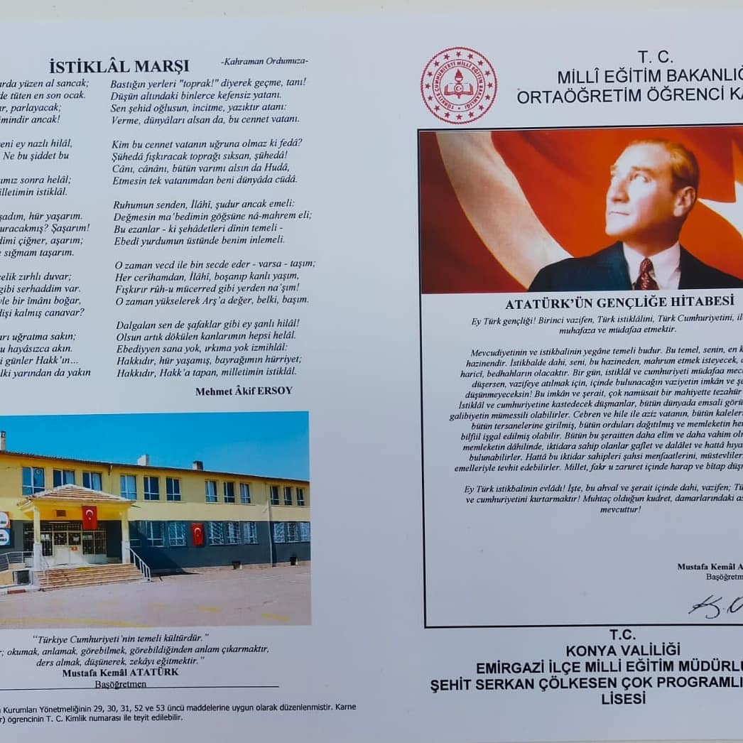 kadinhaniab's tweet photo. TÜRKİYE'DE BİR İLK 
Karne biröğrencinin eğitim yolculuğunun heranına yıllar geçsede iz bırakan entemel işaretlerden birisidirİlçe MEMolarak,EmirgaziHES(Hayat,Eğlence,Sanat) projesi kapsamında yenilikgerçekleştirdik.HERŞEY ÖĞRENCİLERİMİZİNMUTLULUĞUİÇİN @ozdemir013 @sametkaratas01 https://t.co/RnQjiUcSo1