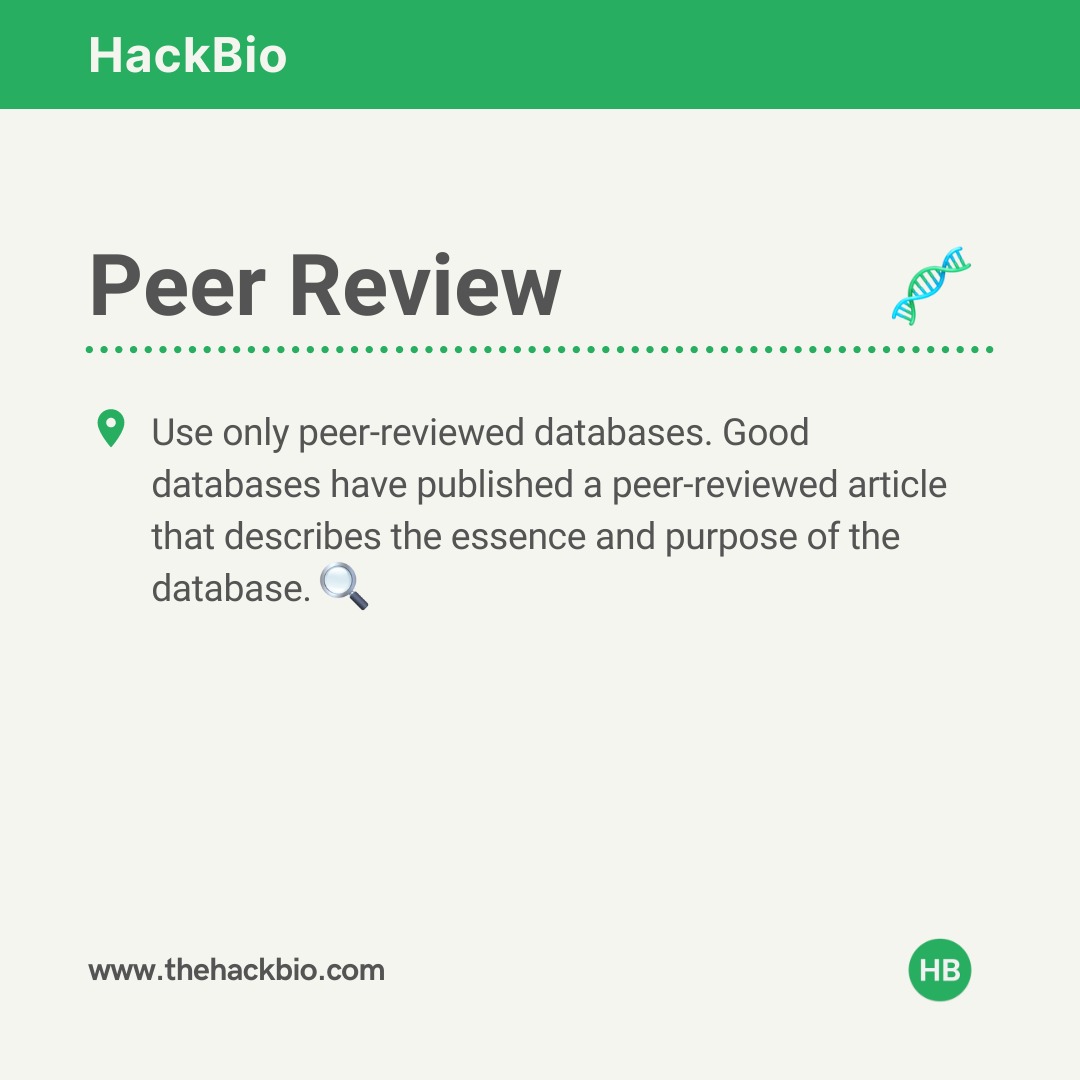 TheHackbio's tweet image. 4 things to take note of when using a bioinformatics database
What other ones should we be aware of? Tell us in the comments🤔
#bioinformatics #bioinformaticsdatabases #bioinformaticstools #bioinformaticsonlinetraining #bioinformaticsprogramming #sequencing #genomics