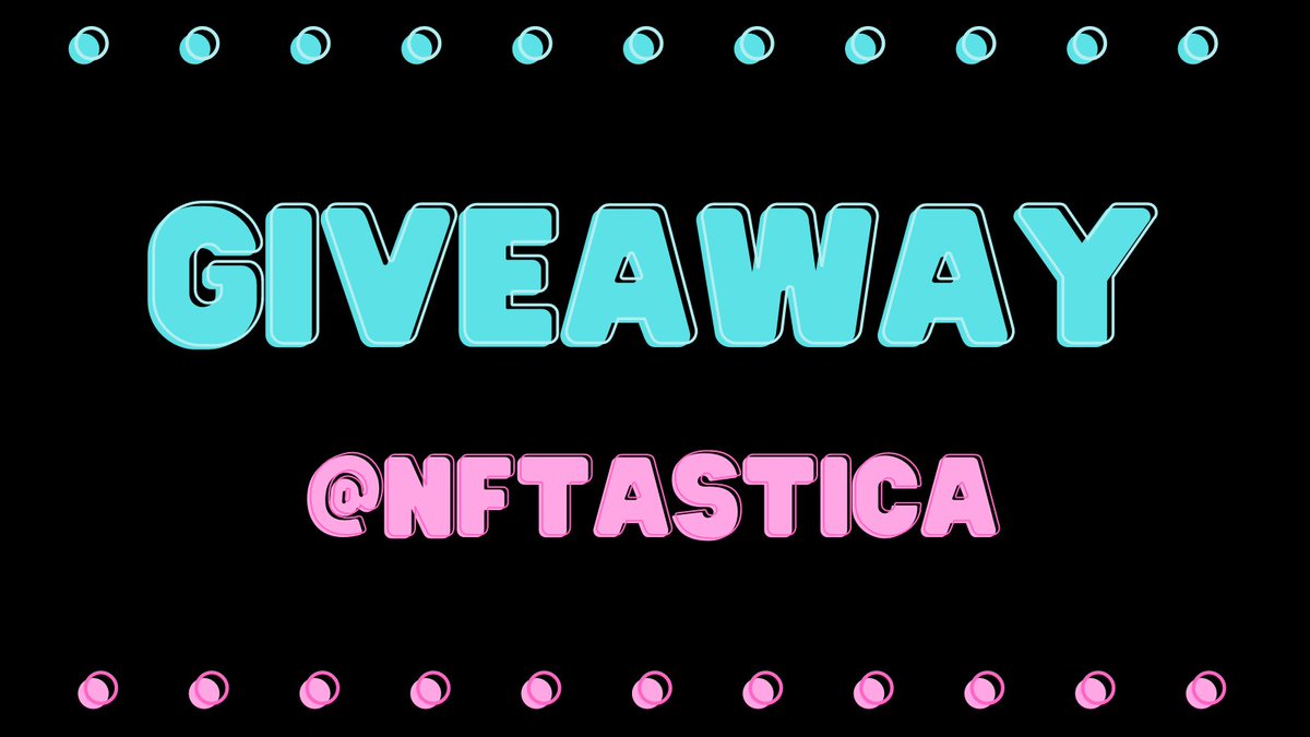 NFTastica's tweet photo. 🚨GIVEAWAY🚨

This #NFTCommunity is amazing and so I want to thank you and giving away one of my NFTs https://t.co/FQX3DwrbrA

To win you need to:
1⃣ FOLLOW ME
2⃣ RT + LIKE
3⃣ TAG 2 FRIENDS

Winner will be announced in 24hrs! 
GOOD LUCK!
#NFTGiveaway #NFTGiveaways #NFTfamily #NFT https://t.co/feB9NmZJyF