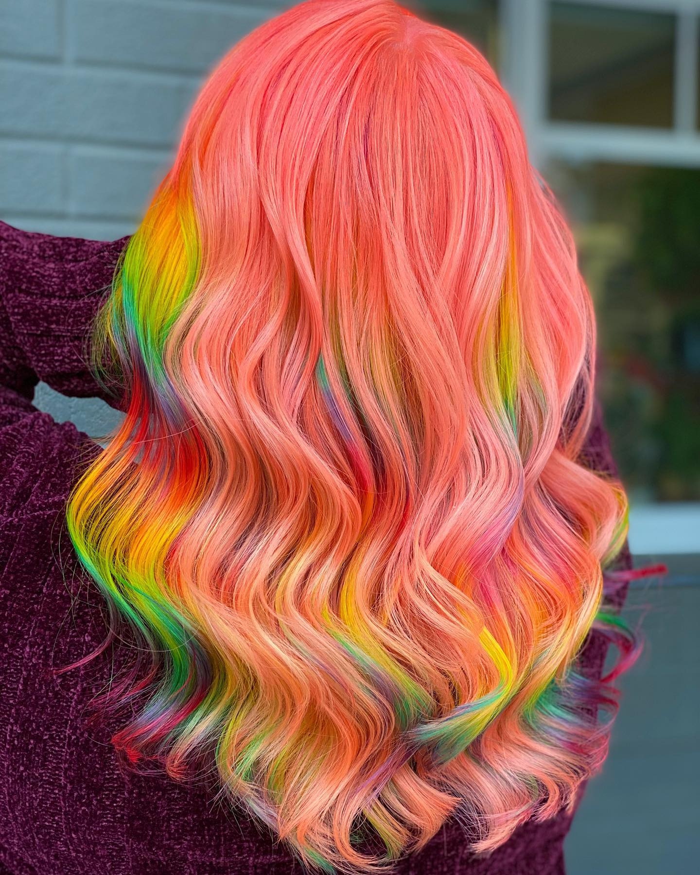 Manic Panic Nyc Loving This Rainbow Peach Prism Made With Electric Pink Pussycat Psychedelic Sunset Electric Banana Electric Lizard Atomic Turquoise And Ultra Violet Ig Alyssawiener Manicpanicnyc Manicpanicpro