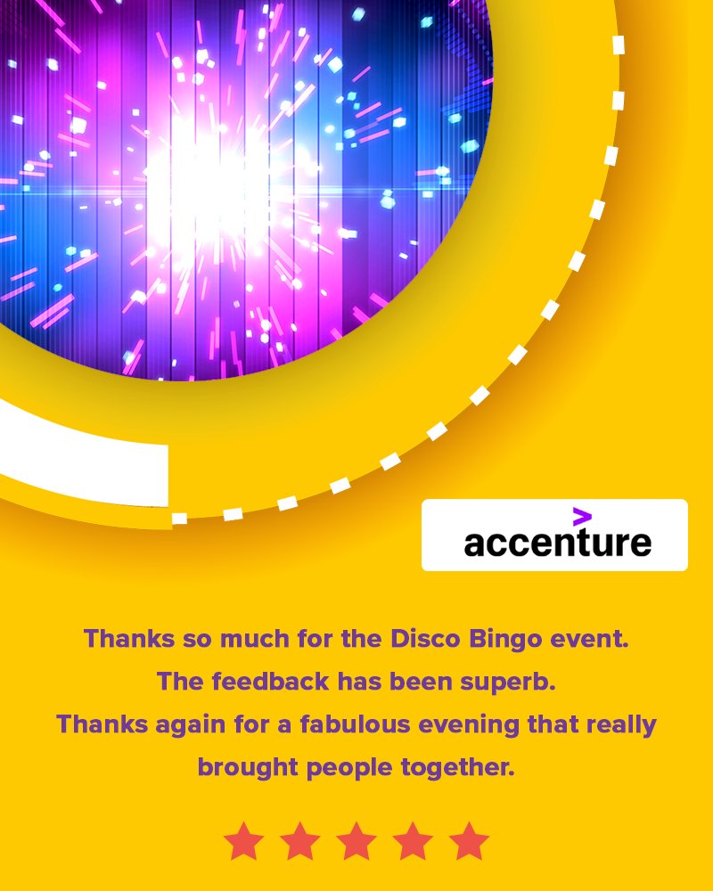 DynamicEventsIE's tweet photo. Our Virtual Disco Bingo is brilliant for bringing people together and having a great time ๐ฎ๐๐บ
#Teambuilding #VirtualTeamActivities #OnlineEvents #RemoteTeamBuilding #DynamicEvents #EventProfs #DiscoBingo https://t.co/moxj1eGlIU