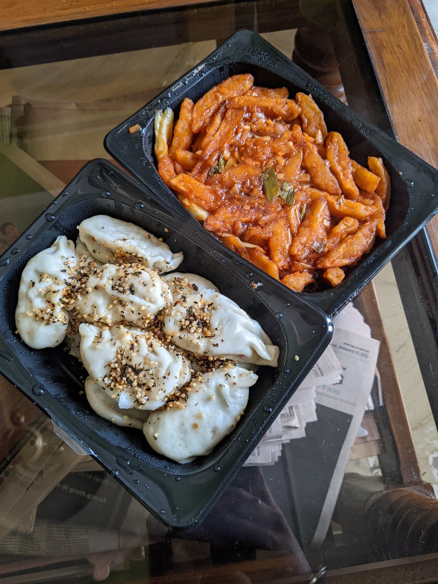 citizenkamath's tweet photo. Finished my article and ordered some Chicken Momos and Chilli Potato to celebrate!
Thanks for the advice @SantoshNJois 😁😁
#SaltPepperFoodGuide #citizenkamath https://t.co/z3f8HzZBC8