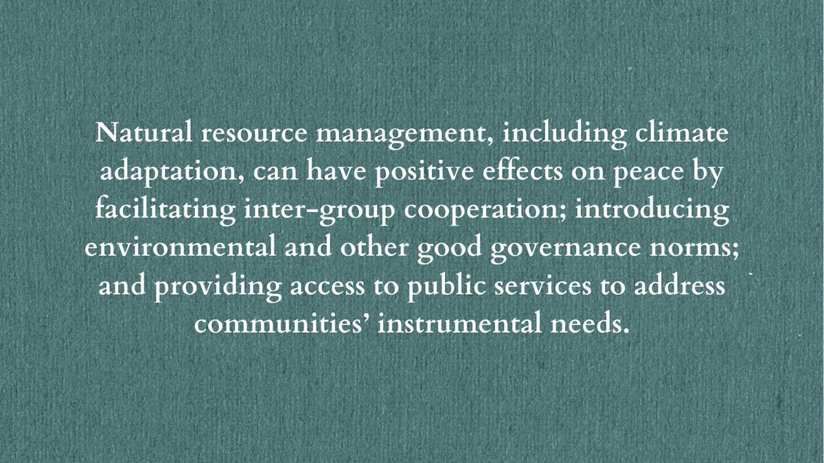 FlorianKrampe's tweet photo. How may environmental #cooperation facilitate processes that sustain positive #peace?
@EnviroFarah, @StacyDVanDeveer, and I propose 3 mechanisms for environmental #peacebuilding in this @GPPlatform article:
📰⏩ https://t.co/B0lRT40H6h #FutureofEP https://t.co/tCl7fufqic