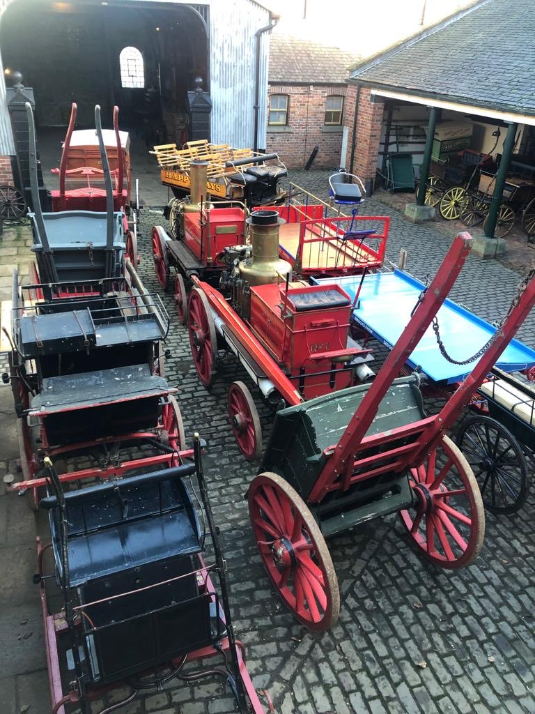 early morning care of horse drawn vehicles collections 😊 🐴 ⁦@Beamish_Museum⁩  #careofcollections #heritagecollections #museums ⁦@MuseumsAssoc⁩ ⁦@alva_uk⁩ ⁦@Aimuseums⁩