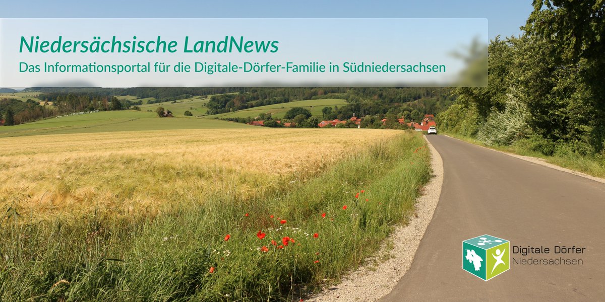 digitalechancen's tweet image. Neues Infoportal für Niedersachsen: Die Niedersächsischen #LandNews sind online!🎉Die Erweiterung der #DigitaleDoefer Plattform soll den Raum Südniedersachsen enger zusammenbringen: bit.ly/3GNHuUH
niedersachsen.digitale-doerfer.de
@digitaledoerfer @FraunhoferIESE @MBNiedersachsen