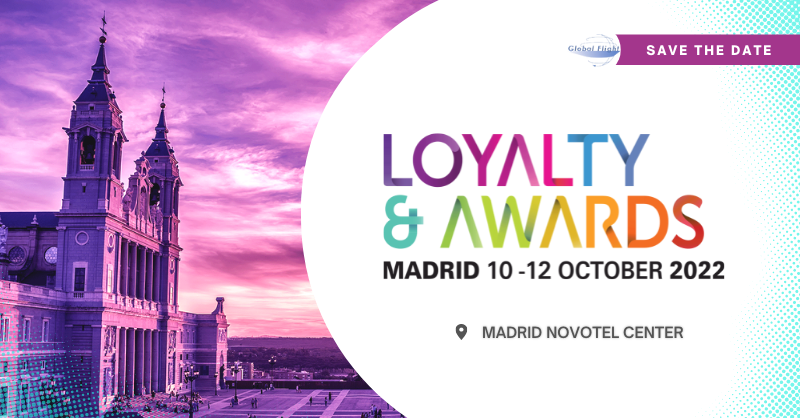 globalflight_RB's tweet photo. We are happy to announce that Loyalty &amp; Awards will take place (as 100% live event) in #Madrid. Save the date!
#loyaltyandawards #globalflight https://t.co/u98juhnayE