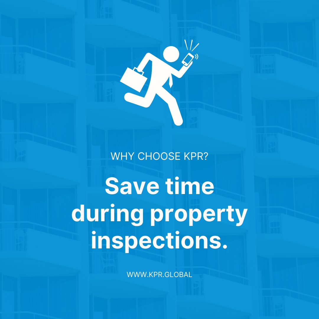 KPRglobal's tweet photo. Save time during property inspections! β³
With its time-saving checklists and useful copy features, our software can dramatically speed up the inspection process.
Interested in finding out more? Just visit https://t.co/7cR5yYlfb7.
#KPR #PropertyManagement #PropertyReports https://t.co/AOTSZpxMKp