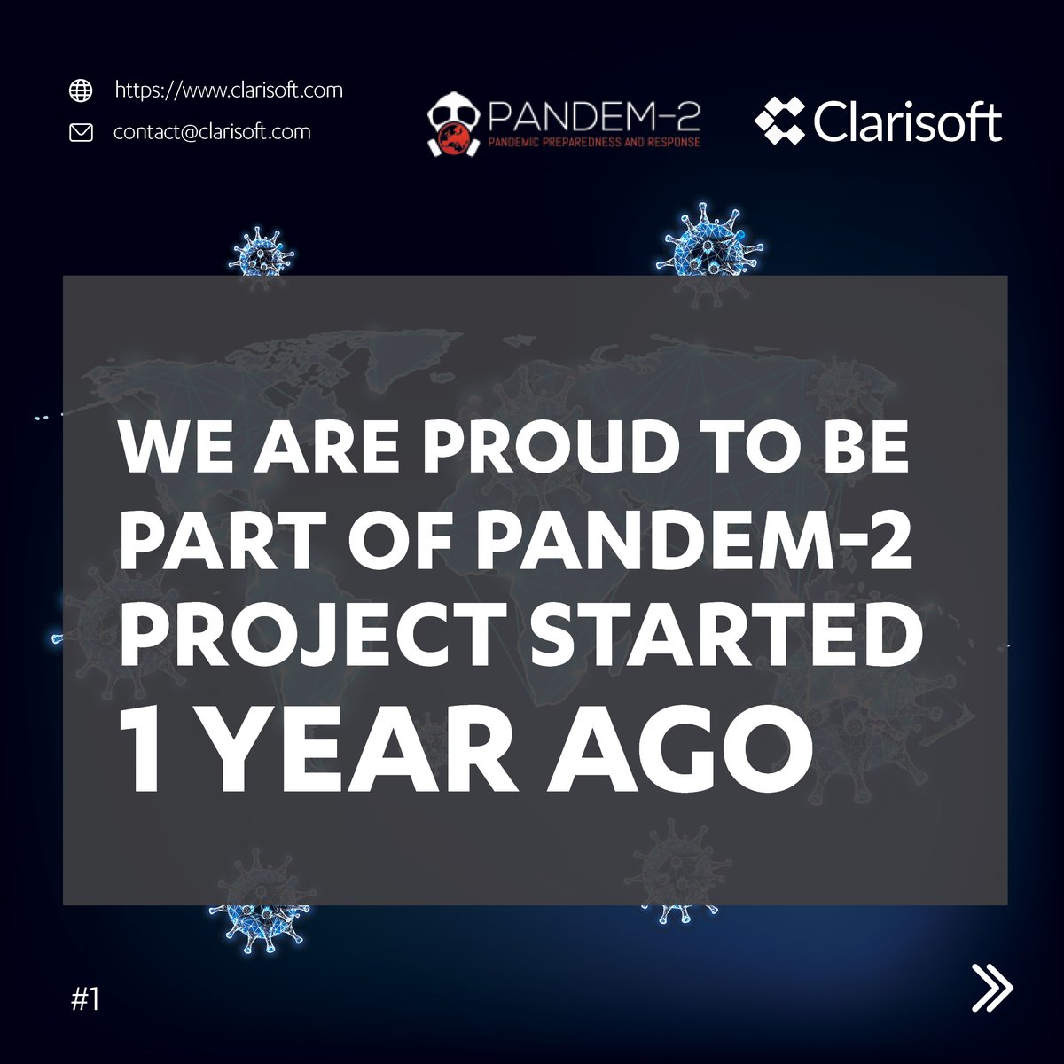 clarisoft's tweet photo. 🏆 We are #proud to be part of @PANDEM2H2020  project started 1 year ago 👏🏼
We are here for you: 
📩 contact@clarisoft.com
🌐 https://t.co/quP15FoGBc https://t.co/X58L4KeQQK