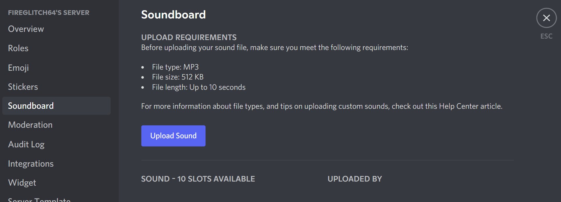 Soundboard FAQ – Discord