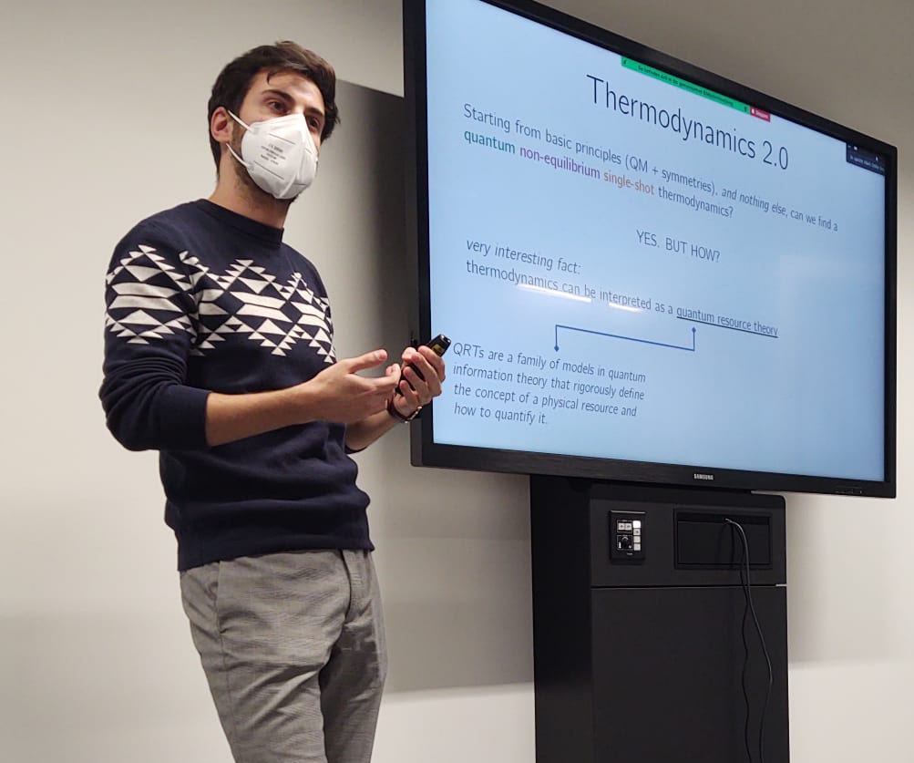 qubit_ulm's tweet photo. It's that time of the year again! 🥳 As per tradition, we welcomed bachelor and master students to take part of a tour of the institute, and we gave small presentations about the activities of the group #uniulm #quantumbio #quantumthermo #nanomechanics #openquantumsystems https://t.co/Hicy8b1ffh