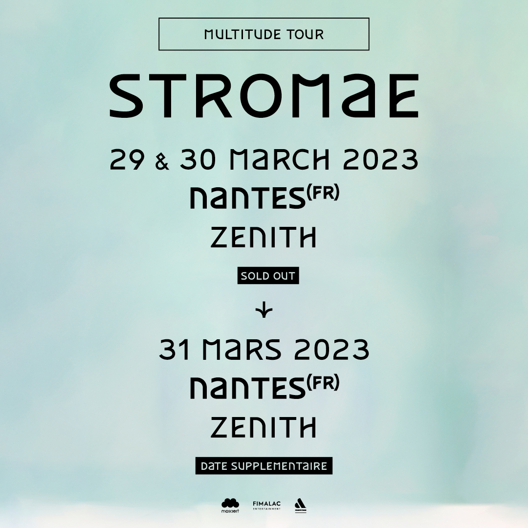 Les deux premiers Zénith à Nantes sont complets ! <a href="/Stromae/">Stromae</a> sera de retour pour une troisième date ! 🔥🙌
Billets : stromae.com/fr/tour/