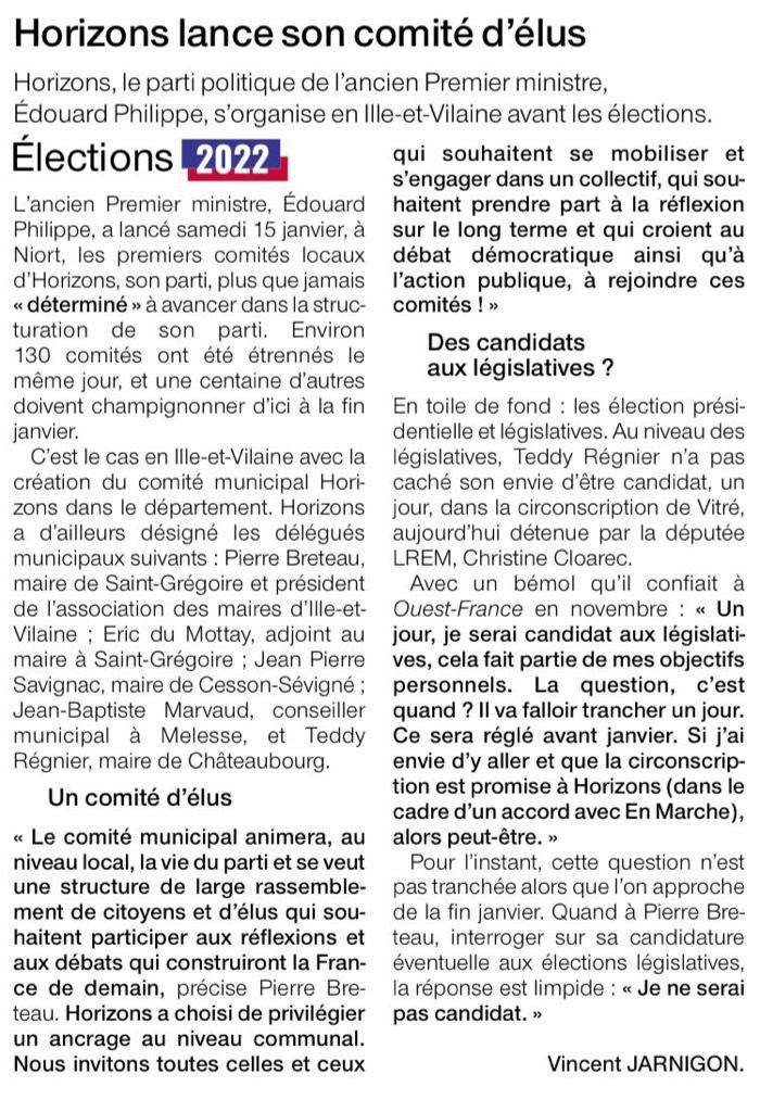 [Ille-et-Vilaine] <a href="/HorizonsLeParti/">Horizons</a> lance ses comités municipaux