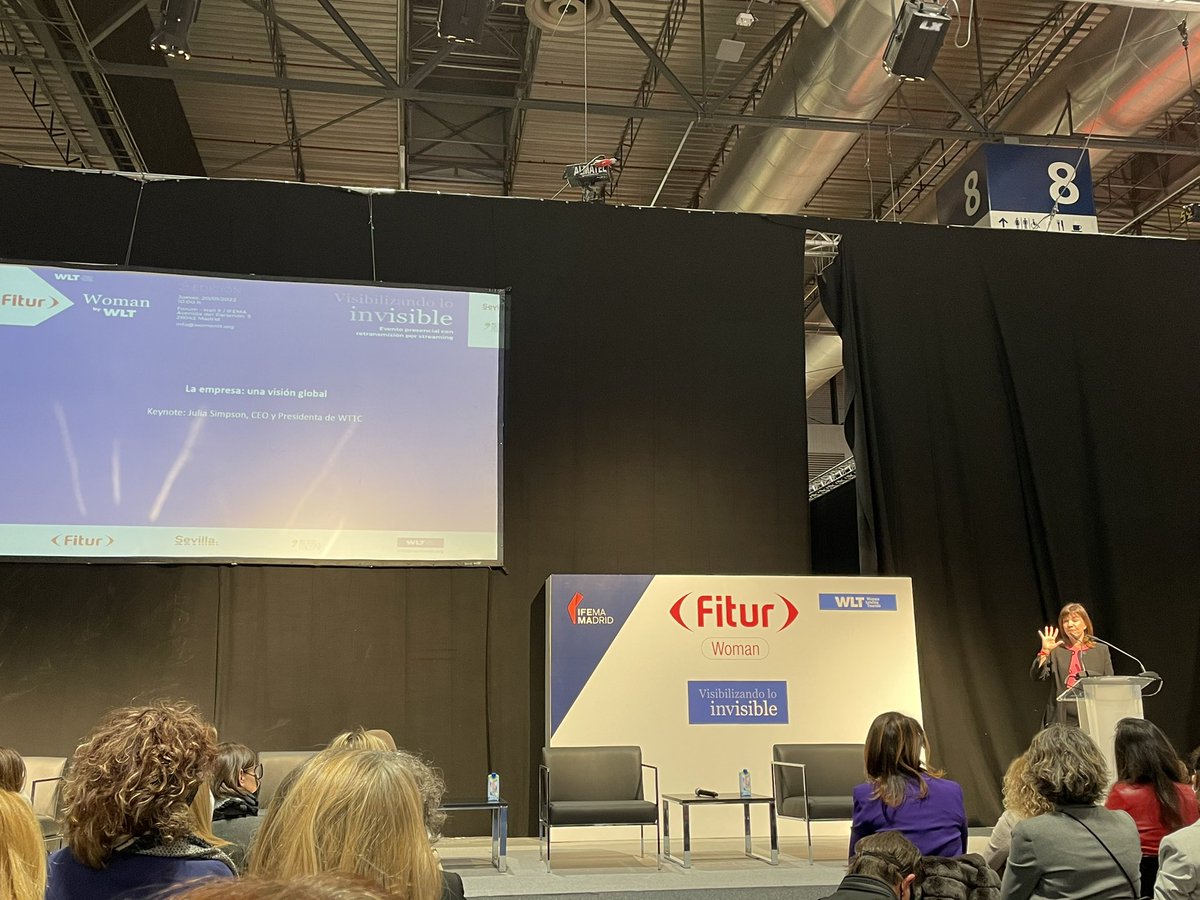 Enhorabuena <a href="/WLeadingTourism/">Women Leading Tourism</a> <a href="/WTTC/">WTTC</a>  por la organización de Visibilizando lo invisible en el marco de <a href="/fitur_madrid/">FITUR</a> Inaugurado por <a href="/MarotoReyes/">Reyes Maroto</a> @mincoturgob <a href="/MaribelTourism/">Maribel Rodriguez</a> #mujeryturismo