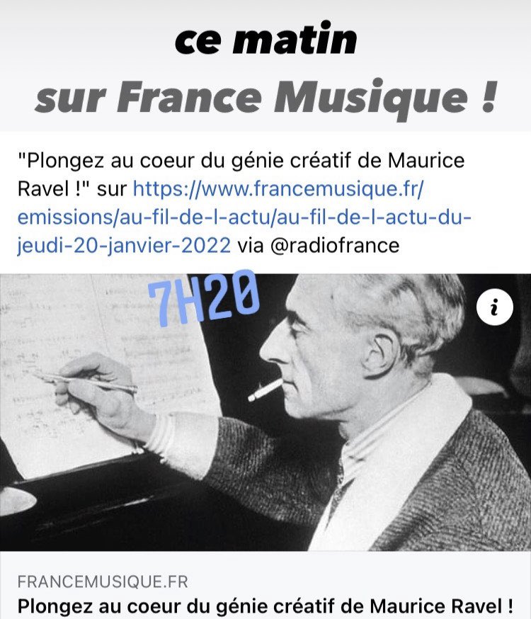 Espacecommun's tweet photo. Julien Fišera en direct dans la #MatinaleFranceMusique pour évoquer « Dans le cerveau de Maurice Ravel » ce week-end @TheatreAquarium ! https://t.co/bIiNLqoXwC