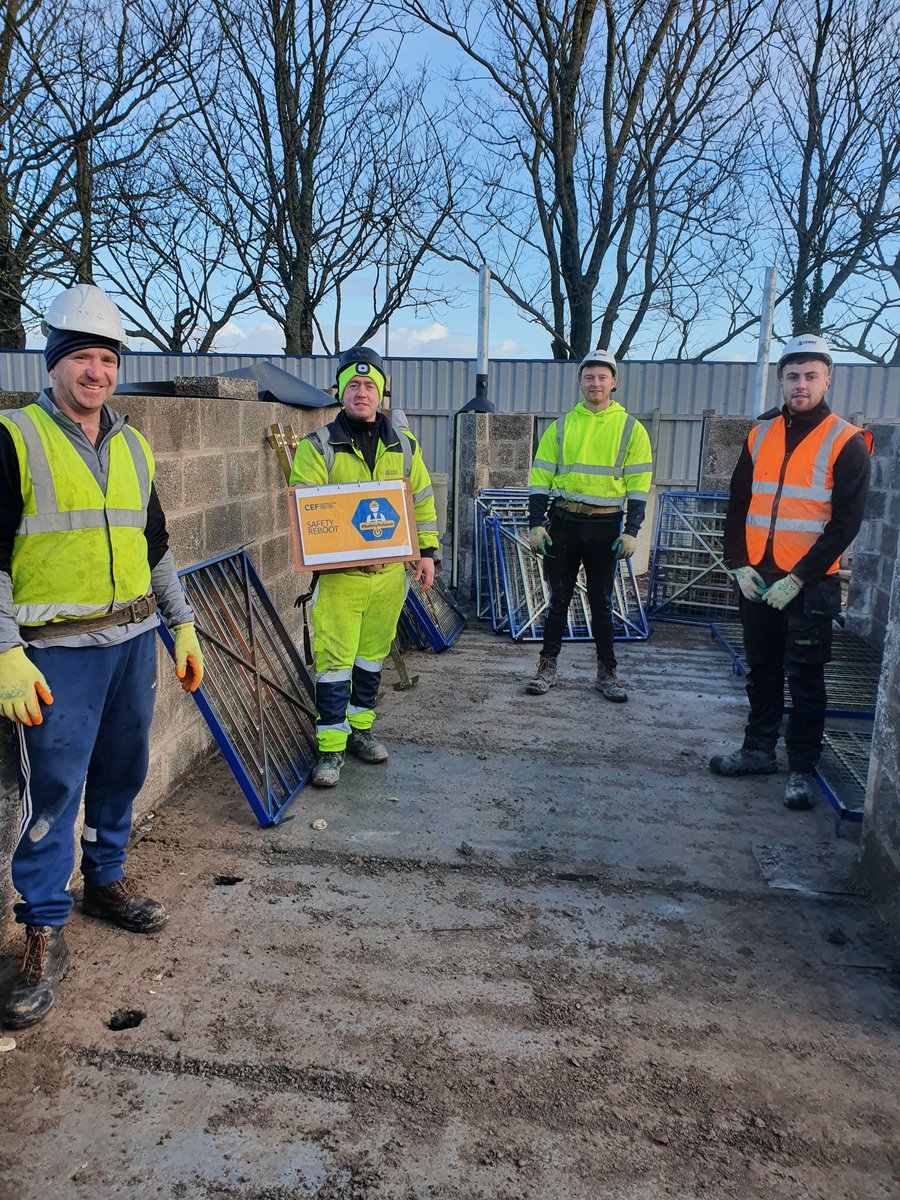 LowryConstruct1's tweet photo. supporting #SafetyReboot work at heights CEFNI initiative, on our site for @ApexHousingAssn Ballycastle. Yesterday we followed up the Toolbox Talk, with training on our new G-Deck system. Many thanks to @kiernan11 Advance NI G-Deck Systems for providing the supply and training. https://t.co/BFXV9FLWmS