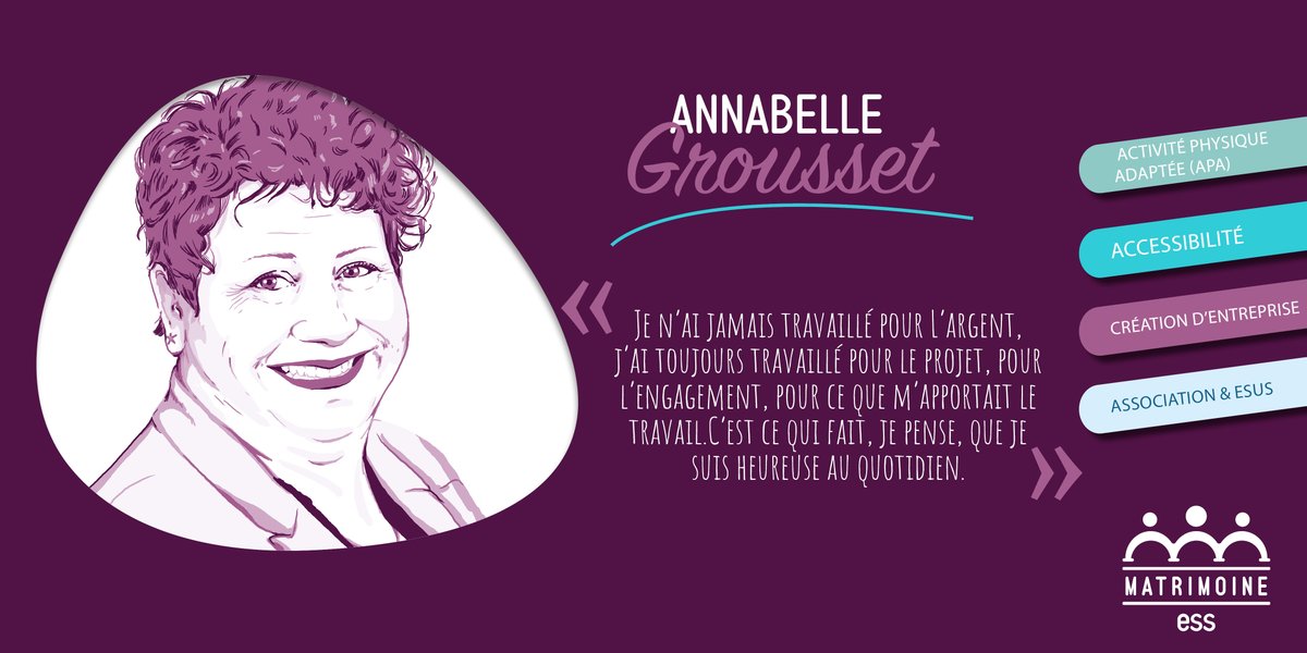 ESS_France's tweet photo. ♎ Découvrez le parcours d’Annabelle Grousset, fondatrice de @APAdeGeant, une entreprise agréée #ESUS qui a pour but de réduire les inégalités d’accès à l’activité physique !
Portrait 👉 https://t.co/djueplnwCC https://t.co/Cijx6VKaxb
