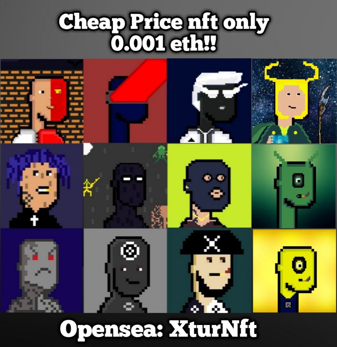 XturNft's tweet photo. @dogacysnnft @mrcryptomannft Take this sir, only 0.001 eth
https://t.co/iLFCtQ5BM5 https://t.co/7mmUei6xkl