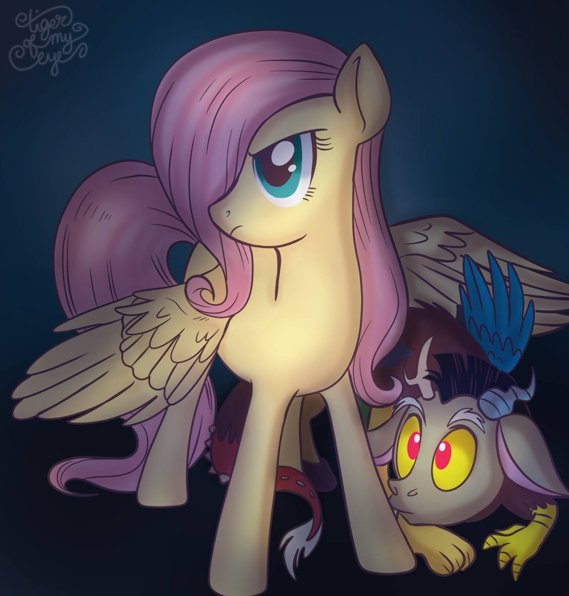 tigerofmyeye's tweet image. Fluttercord Week 2022 - Day 2: Protection

An unusual creature is chased into little Fluttershy&apos;s garden. A young draconequus?

#fluttercordweek2022 #mlpfim #fluttercord #digitalart #fluttershy #discordmlp
