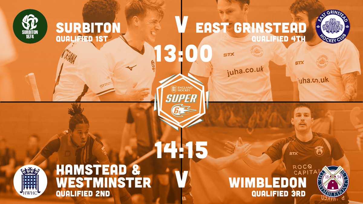 EnglandHockey's tweet photo. 🔥 Eight great teams
🤝 Six exciting matches
🏟️ One action-packed day out

Who else can't wait for #Super6s Finals Day on Sunday 30 January? 🙋

🎟️ https://t.co/9OcJTTKmpu https://t.co/VQGWz3sh7t