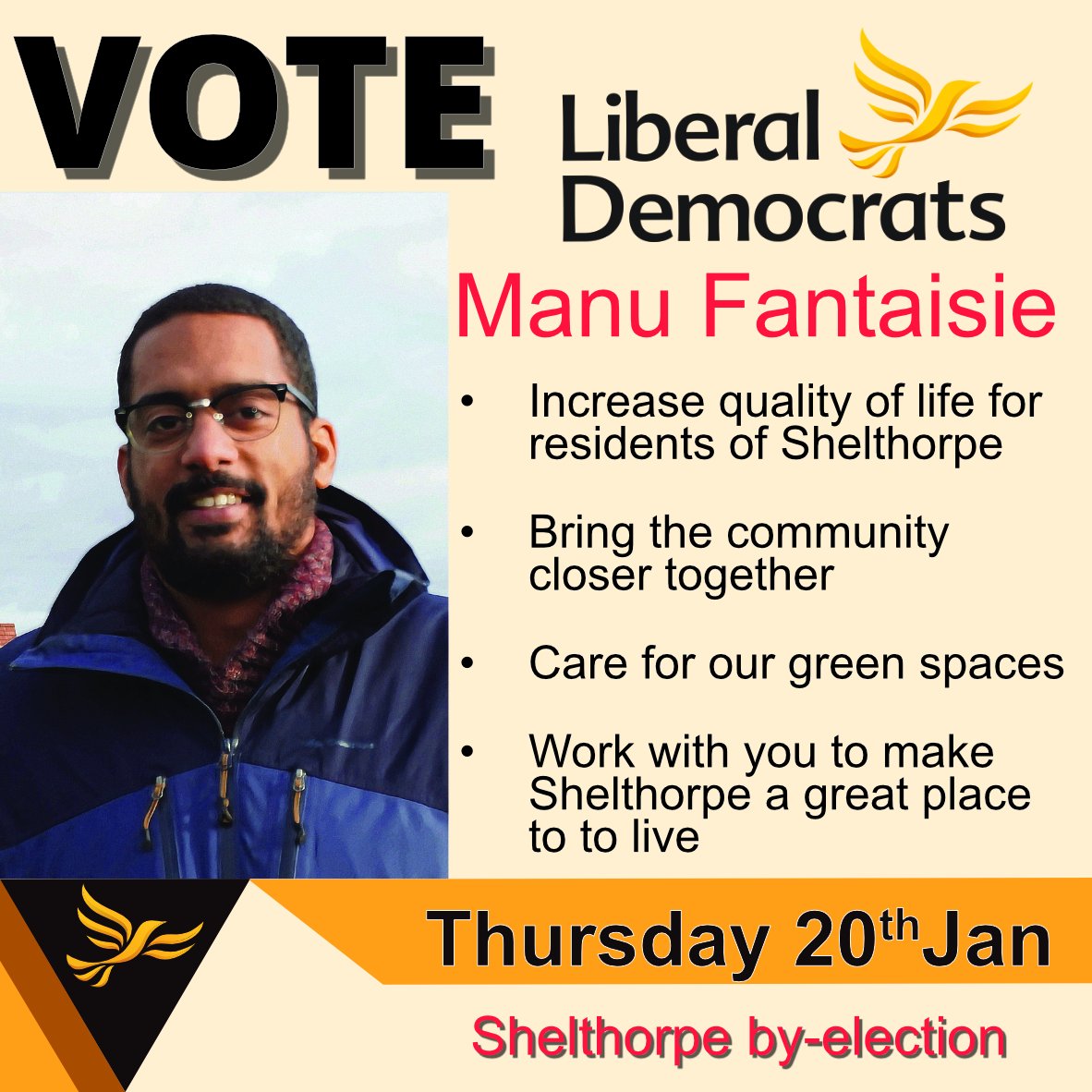 LCM_LibDems's tweet photo. If you live in Shelthorpe, don't forget to get out and vote today in your by-election. Alex and Manu are both passionate about making Shelthorpe a better place to live. https://t.co/gllglyf1Dc