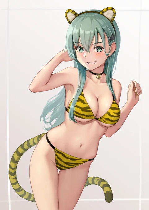 虎柄ビキニ鈴谷🐯 #艦これ #鈴谷 