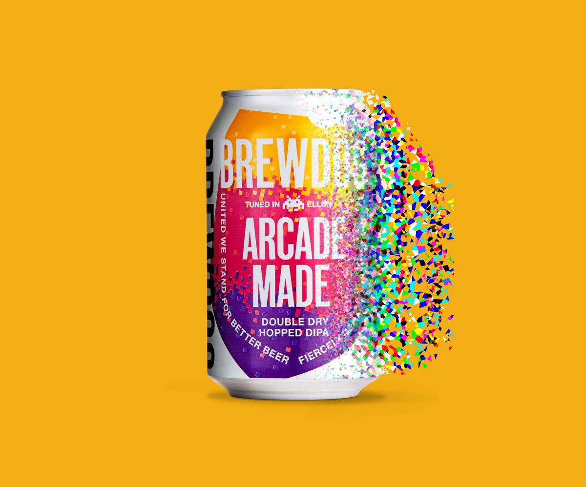Playable character now available.

A Double Dry Hopped DIPA sitting at 8% ABV, Arcade Made includes bonus flavours passion fruit &amp; strawberry. Tropical fruit and pine are also included, with a smooth mouthfeel delivered via oats and wheat.

Unlock yours at brewdog.com/uk/arcade-made…