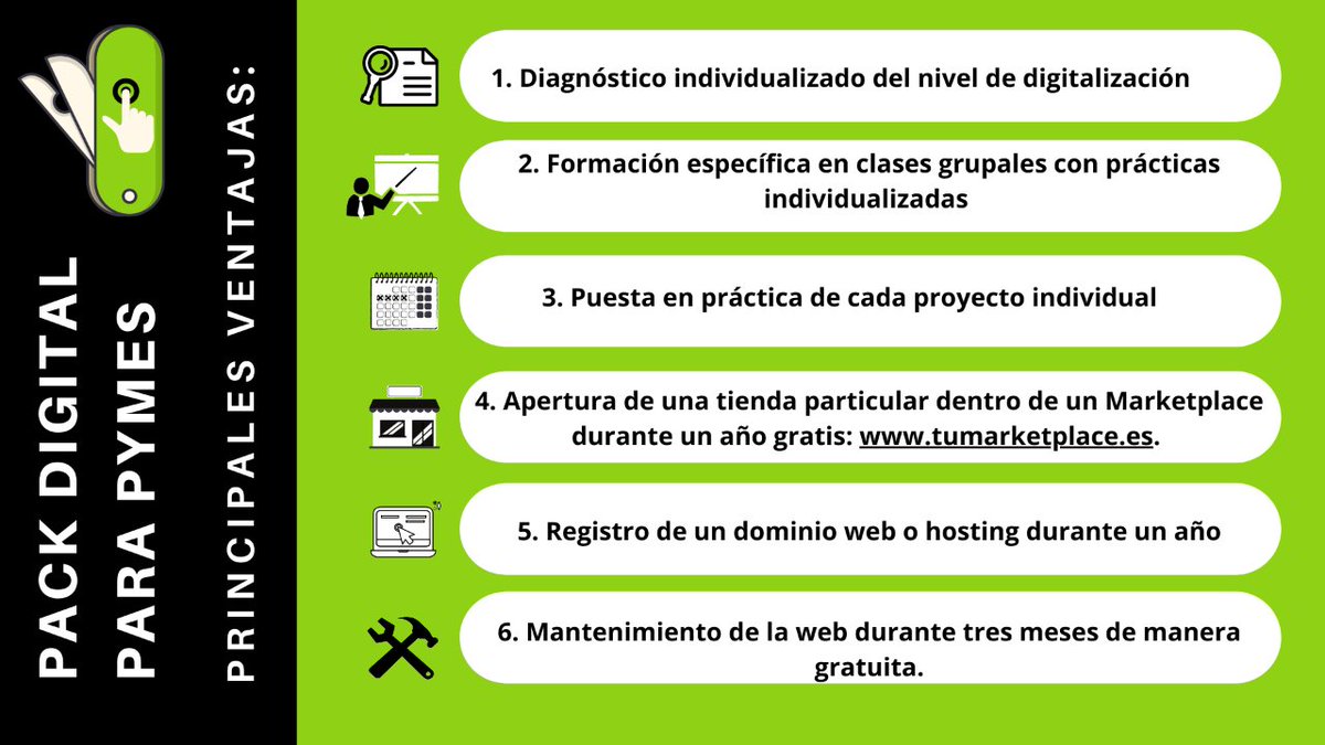 👨🏼‍💻Las #pymes del Campo de Gibraltar podrán avanzar en su #digitalización con el Pack Digital de <a href="/FCTAlgeciras/">Fundación Campus Tecnológico de Algeciras</a> 

🆓Un taller gratuito de <a href="/OmniumLab/">Omnium Lab</a> para mejorar la competitividad de las #empresas y ayudarlas en su adaptación al mercado digital

+info👇🏼
campustecnologicoalgeciras.es/evento/kit-dig…
