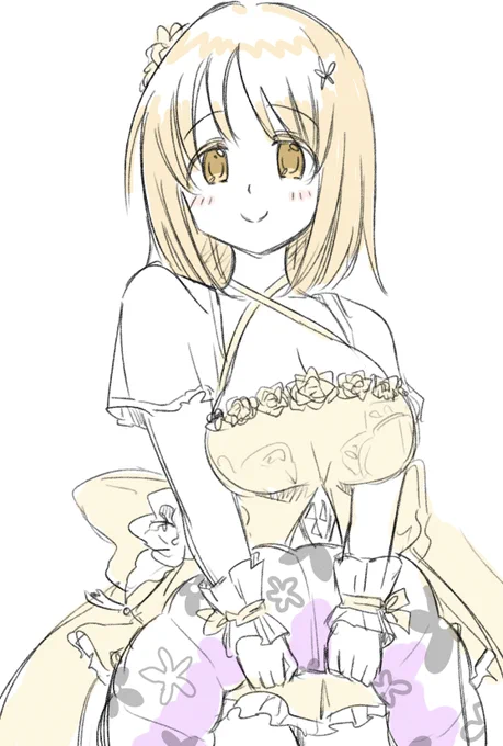 トロピカルかな子・・黄色も似合ってて可愛い 