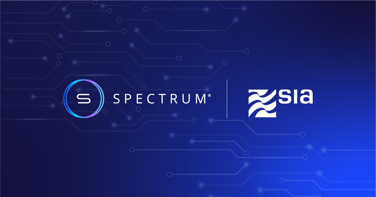 #SpectrumMarkets enhances connectivity through SIA’s network infrastructure. Announcing a strategic partnership agreement with SIA - now part of Nexi Group. For full details read the press release here: spectrum-markets.com/en/spectrum-ma… 
<a href="/SIA_pressoffice/">Nexi SIA</a> #trading