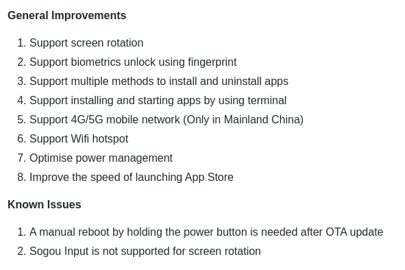 JingOS_official's tweet photo. JingOS V1.2 is here!!
Screen rotation and fingerprint unlock are here. Also, Flatpak is supported
#linux #jingos https://t.co/ehEYNpSqS4