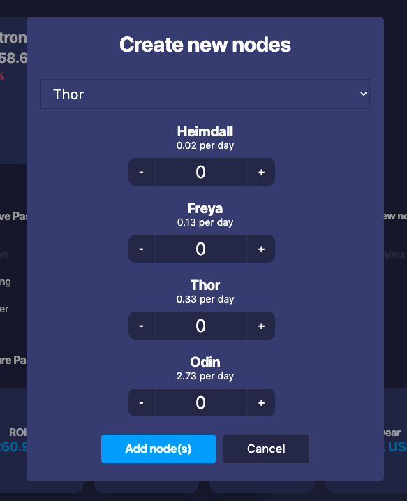 gmi_community's tweet photo. Dropping today! 

Add different types of node levels you can purchase on @Strongblock_io, @ThorNodes and @Powernodes_ and soon @VaporNodes, @ProjectXNodes and more! 

Automatically calculate your Daily/Weekly/Monthly/Yearly passive income with live pricing powered by @coingecko! https://t.co/PqEYkyHE2l