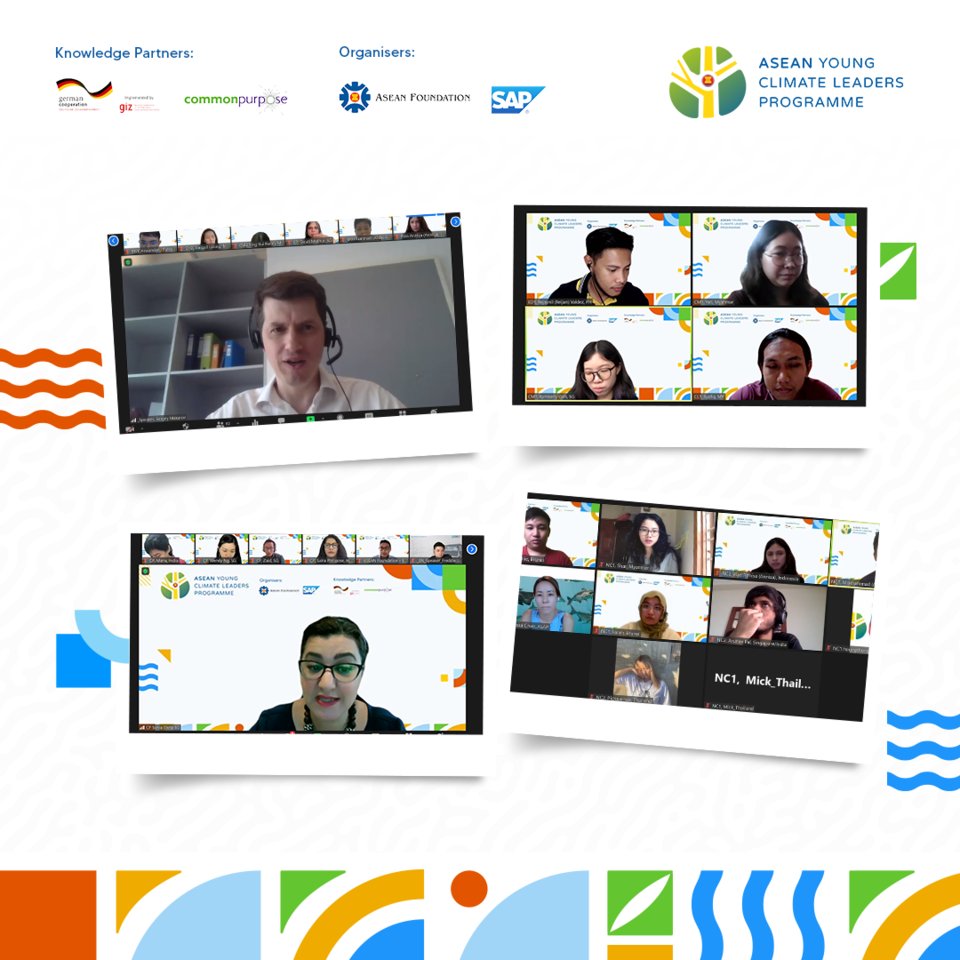 aseanfoundation's tweet photo. During the past 4 days, our young changemakers had attended The 4-Day Virtual Programme. 🌿

Throughout numerous activities, they have shown their great enthusiasm in contributing to solving the climate issues. 

Kudos to our young climate leaders! 👏🎉

#ASEANYCLP #SAP4GOOD https://t.co/p4FCSIutWf