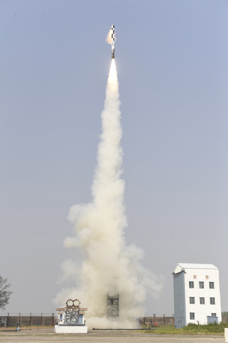 SpokespersonMoD's tweet photo. BrahMos supersonic cruise missile, with increased indigenous content and improved performance, successfully test-fired from #IntegratedTestRange, Chandipur off the coast of Odisha, today.
Press Release: https://t.co/QH2OpZBw0A https://t.co/fS891isFM1