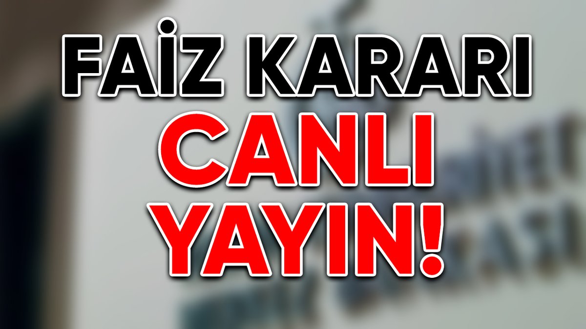 Ekonomist <a href="/samialtinkaya/">Sami Altınkaya</a> , Tacirler Yatırım Yönetim Kurulu Danışmanı Mehmet Aşçıoğlu ve Platon Eğitim Dr. <a href="/hakanozerol/">Hakan Özerol</a> ile merkez bankası faiz kararı anında canlı yayında olacağız.

Link: 

youtu.be/u4hhVCJBB9I

#merkezbankası #dolar #faiz #faizkararı #ekonomi #tcmb