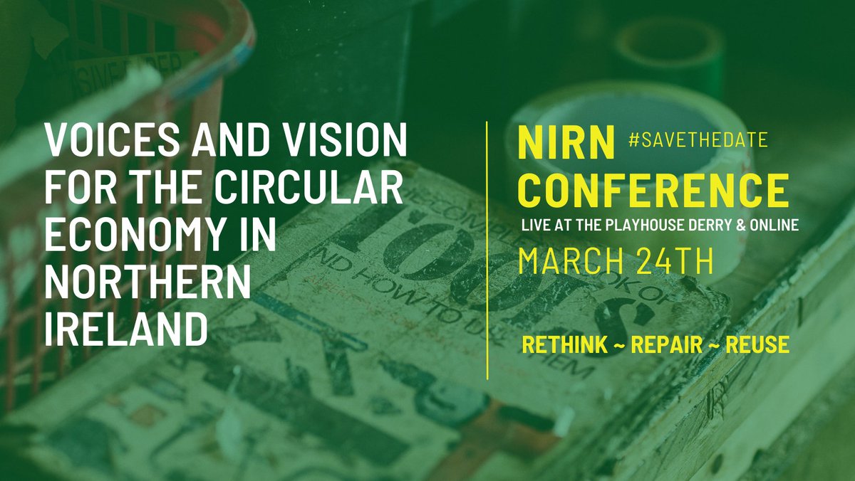 NIresourcesnet's tweet photo. We chose to host NIRN's first conference in @dcsdcouncil as it is one of the first local authorities in the UK and Ireland to have a Zero Waste Circular Economy Strategy. Registration goes live soon - keep an eye out for updates and keynote speaker announcements #circulareconomy https://t.co/RjDsfK3A0T