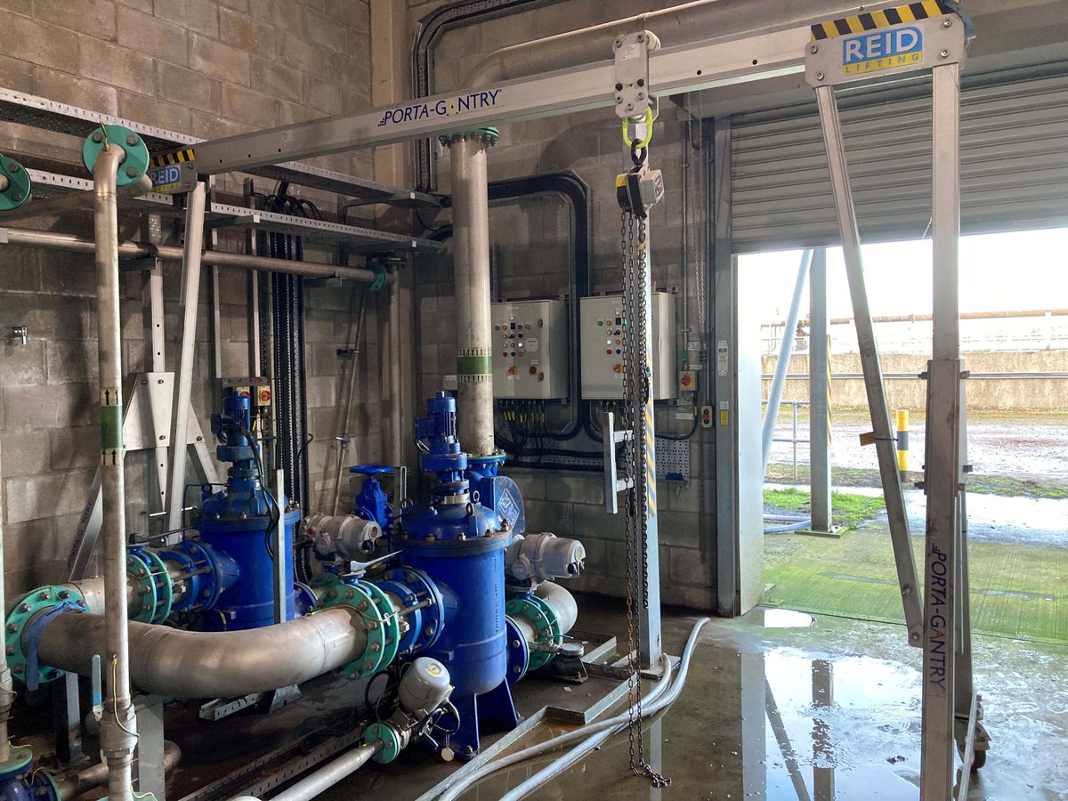 REIDLifting's tweet photo. 👀 Spotted on site…

Our Porta Gantry on a wastewater treatment works!

The ideal system for completing pump maintenance tasks in remote locations in the water industry due to it's lightweight, portable nature.

Learn more: https://t.co/J556pp3PGf 

#Water #WasteWater #Lifting https://t.co/j0oJksD3Xw