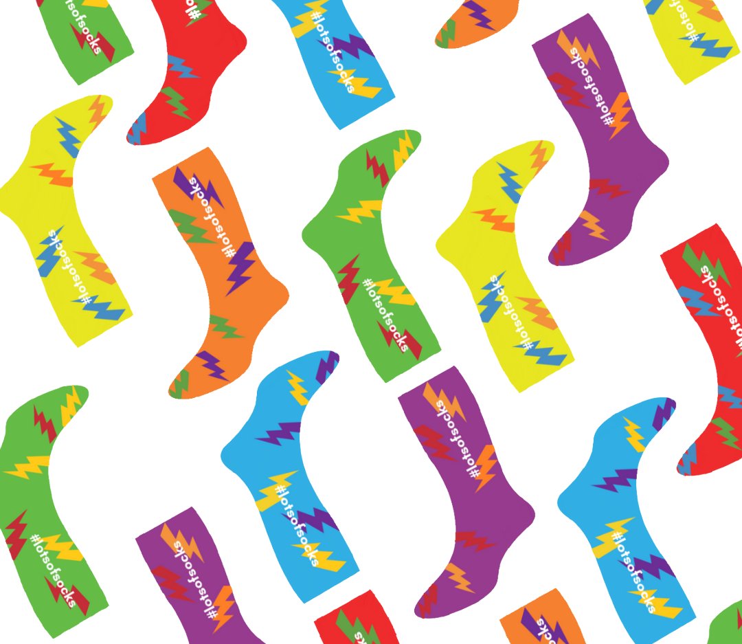DSAInfo's tweet photo. Our #LotsOfSocks are now available to buy from our online shop. 🧦

This year’s electrifying design was created by 19-year-old Nandika Valiramani (Nicky), from Thailand

With Christmas coming up, it's the perfect #SecretSanta gift! 🎅

Buy your socks here:
https://t.co/4n4CrVVTX5 https://t.co/9JrDkLJYmC