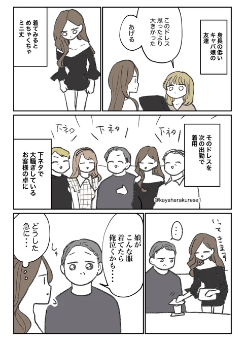 【キャバクラ体験談】ミニ丈ドレス 