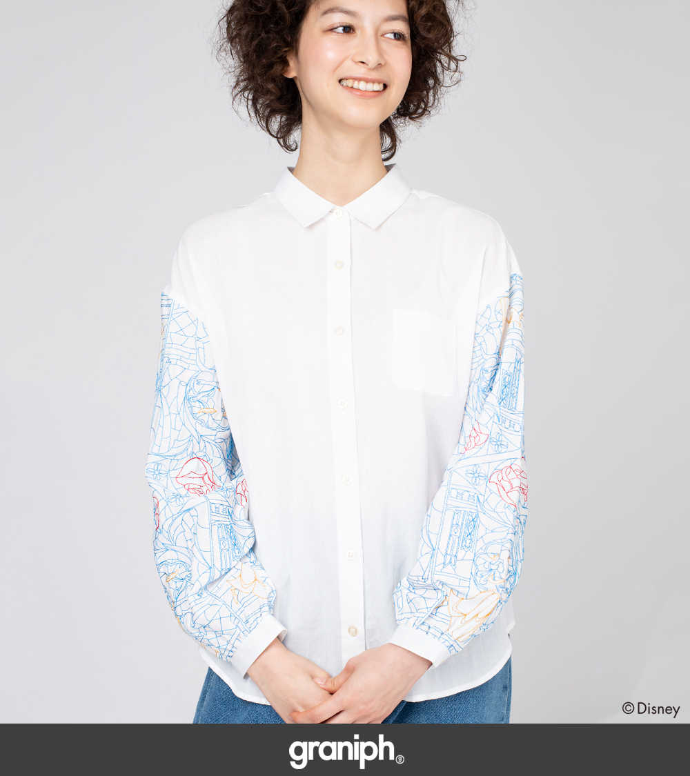 グラニフ　美女と野獣　シャツ