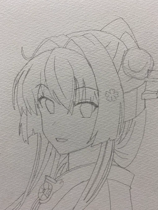 大和さんの途中絵です。
最初は雰囲気で描いてみて、次に線を濃くして最後に色を塗りました!
着物姿の大和さんはいつか描いてみたいと思っていました😌
今回も沢山のいいねリツイートリプライ等、本当にありがとうございます‼️✨
いつも凄く励みになっております‼️😊✨ 