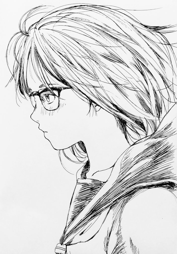 #なぜ女の子の絵ばかり描くのですか
"10代の制服女子"という最も関わりのない層に関して、俺の中で現実味は消失し幻想へと置換された。
また、極めて限られた時間の中でしか概念を保てない儚さも相まって、それを自らの手で顕現する事が出来れば素晴らしい事であると夢想する故、描き続けるのである。