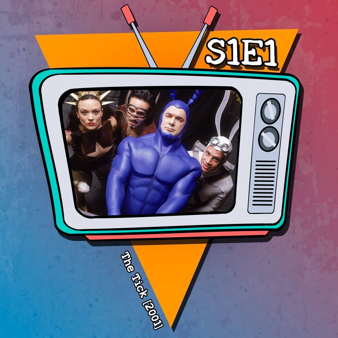 S1E1Pod's tweet photo. New Episode: #TheTick (2001) starring @paddywarbucks and @LizVassey available at https://t.co/O6EfjOYKkt on @podbean @ApplePodcasts @Spotify #podcast #PodcastAndChill #PodNation #podcasts #PodcastRecommendations #podcastlife #podcaster https://t.co/C8bqznFIYB
