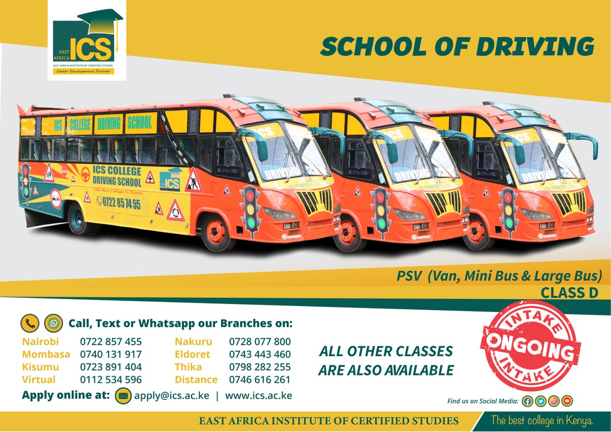 ICSCollege's tweet photo. SCHOOL OF DRIVING
Quickly And Easily Manage Your Driving Skills
At ICS College, we have qualified instructors who give careful attention to the needs of each student, teach safe driving techniques in an encouraging, supportive environment.
#icscollege #nelson_havi #djlithium https://t.co/TBkcoQF0ki