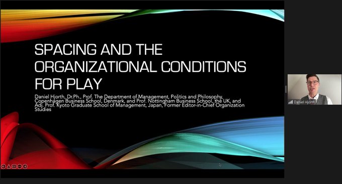 CowoLibrary's tweet photo. It's great to be back at the #RGCS Symposium with the opening keynote about Spacing and the Organizational conditions for Play by @HjorthDaniel
@egosnet #RGCS2022 Find out more about RGCS: https://t.co/crPuUWkq1u https://t.co/MQjWUSaT0y