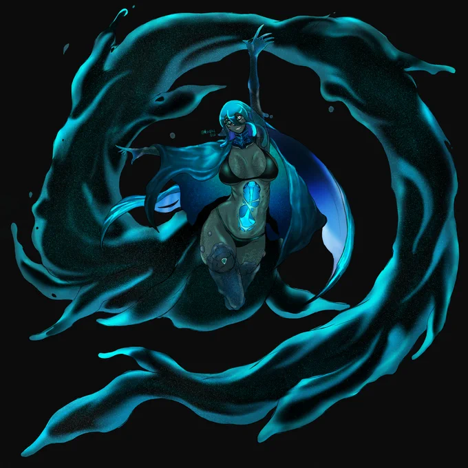 Charybdis #オリジナル #人外 https://t.co/TczS5GGGzy 