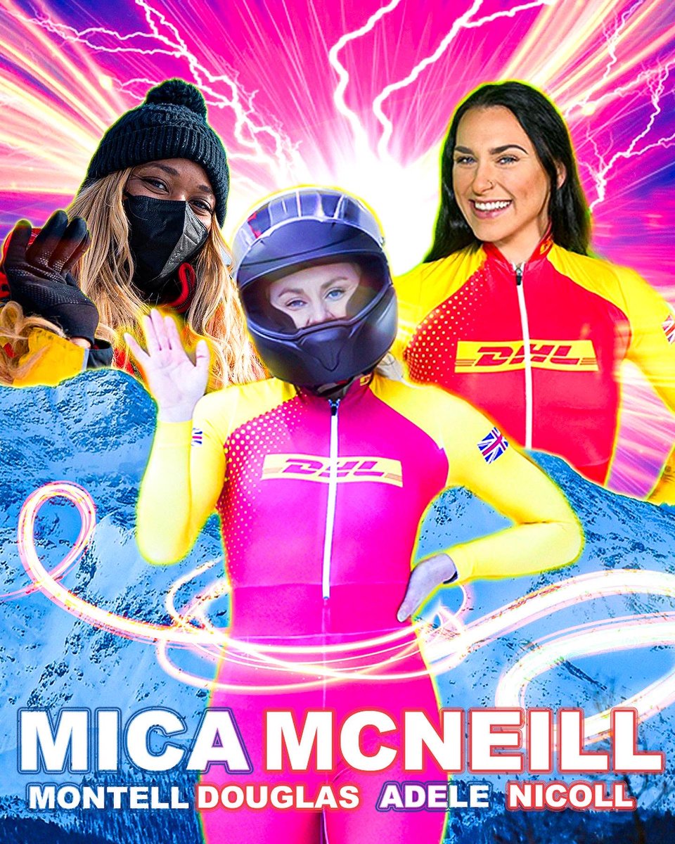 The_BBSA's tweet photo. We’re incredibly excited to share the news that @MicaMcNeill has once again been selected by @teamgb for 2-Woman with her team mate @MontyTrackStar for the #beijing2022 Winter Olympics. 🤩

Alongside @adelenicoll _ which is Team McNeill’s spare 🔥🇬🇧 #TEAMGB https://t.co/7CuSeqKnlH