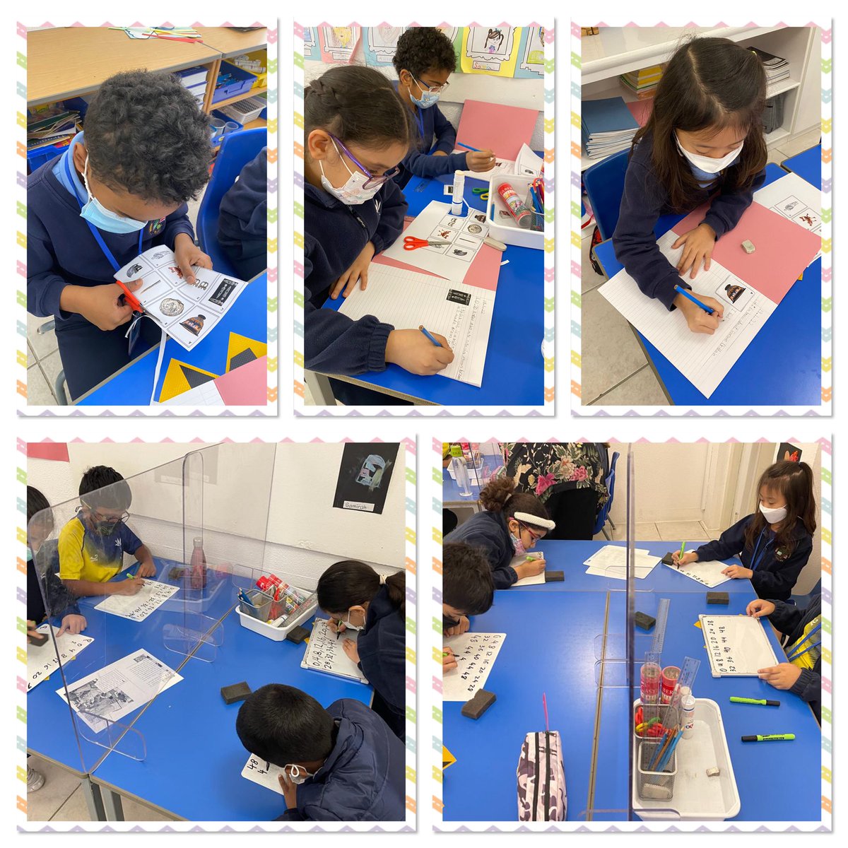 BISRYearThree's tweet photo. Lots going on this week in Year 3. 3SOL and 3AIF made some awesome helmets in DT. 3SOL had a 3X table battle and 3CMO using concrete manipulative in Math 📖 #BISRLetsReach #BISR @bisriyadh @BISRPrimary @BISRYearThree https://t.co/Hkd0tRVvBa
