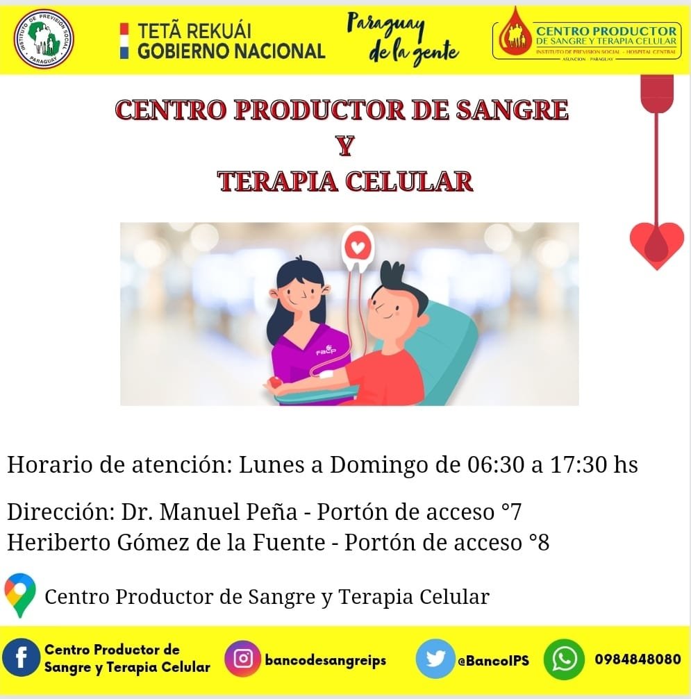 bancodesangrepy's tweet photo. ¡ESTÁ EN TU SANGRE SALVAR VIDAS!
Te esperamos en el Centro Productor de Sangre. Acércate y convertíte en Héroe❤️🩸
Te dejamos toda la información!🙌🏻
Si tenés alguna duda o preguntas, escribínos!
#donantesvoluntarios 
#donasangredonavida https://t.co/IvCdGfDNPE