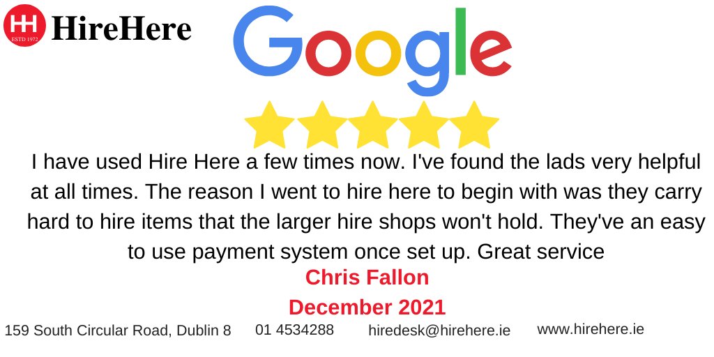 Dont just take our word, heres what our customers say about us , another great customer review on our Google page #CustomerService #customersuccess #dublin